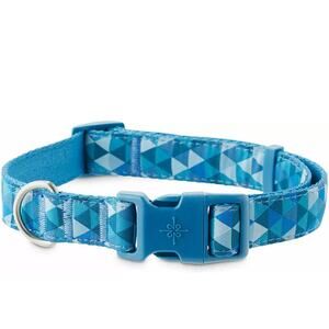 Good 2 Go Dog Collar Blue Geometric Prismatic Style Adjustable Dog Size M New